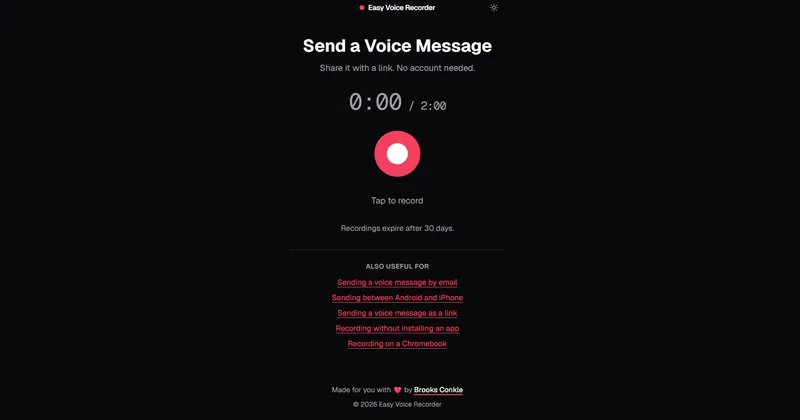 Screenshot: Easy Voice Recorder